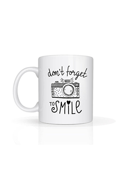 Printoot Customizable Smile Reminder Mug Camera Illustration Positivity Gift ...