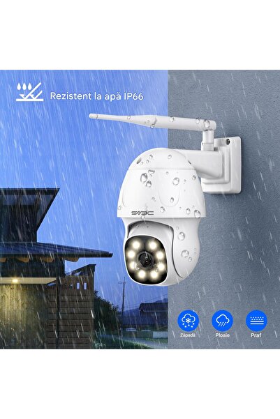 SV3C Cameră de supraveghere video IP C11 WiFi 5MP PTZ cu focalizare în aer liber