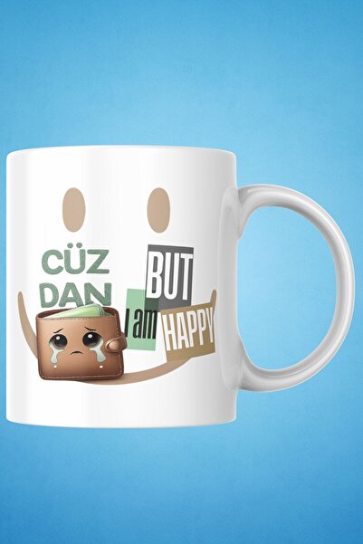 Win Ovro Premium White Porcelain Gift Double Sided Printed Mug - Wallet Sad b...