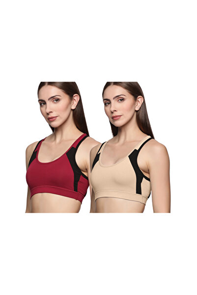 TEENS LIFESTYLE Pack of 2 - Super Combed Elastane Medium Impact Full Coverage...