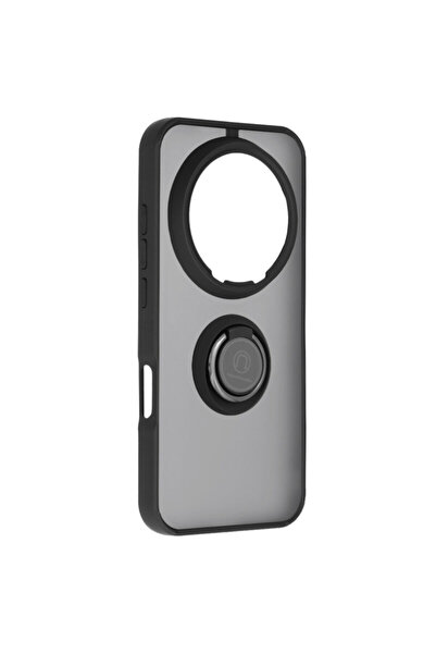 Techsuit Honor Magic 8 Pro Glinth Case with Magnetic Stand Ring, Black