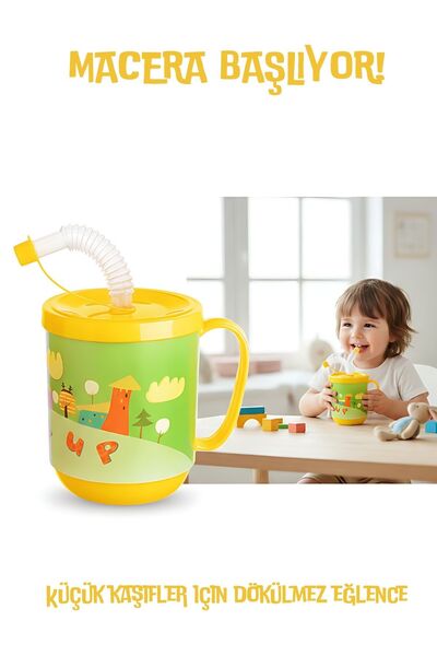 Transformacion Premium Children's Cup with Straw 350 ml - Drinking Cup and Wa...