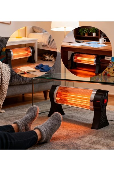 ÜMİTAVM Masa Altı Isıtıcı 1500W | Ayak Isıtıcı Elektrikli Quartz Isıtıcı