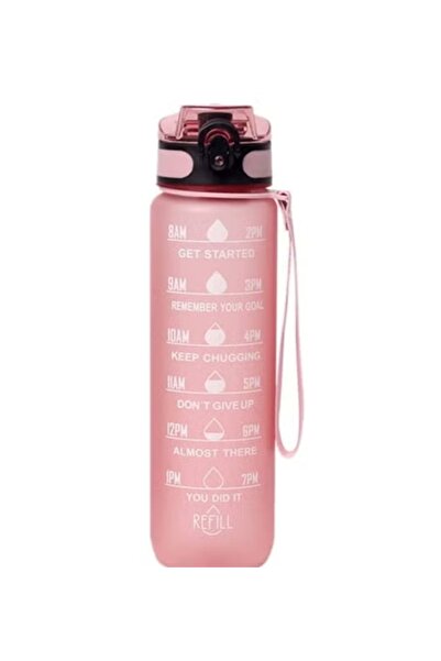 BULLGA Portable, leak-proof, BPA-free water bottle with motivational time mar...