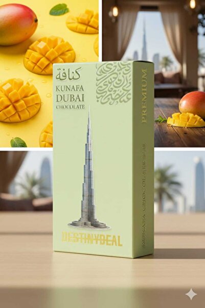 ABAD.HANDMADE Destinydeal Dubai Kunafa Chocolate 200G