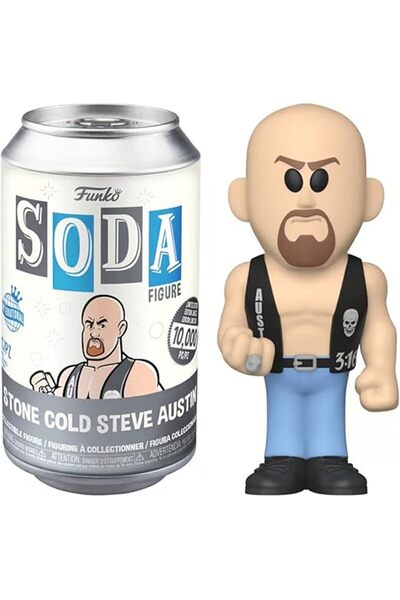 Funko مجسم ستون كولد ستيف أوستن من WWE مصنوع من الفينيل مع علبة صودا