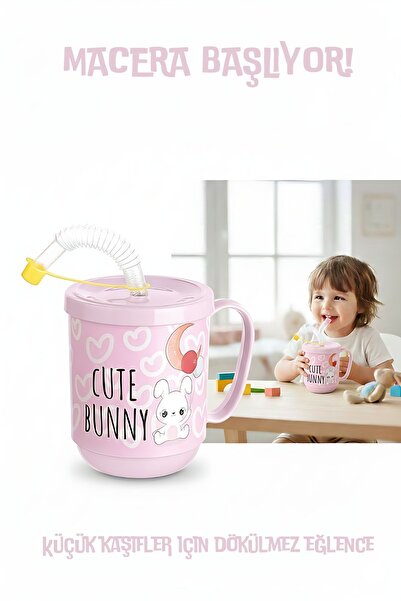 Transformacion Premium Pipetli Çocuk Bardağı 350 ml -Alıştırma Bardağı ve Sul...