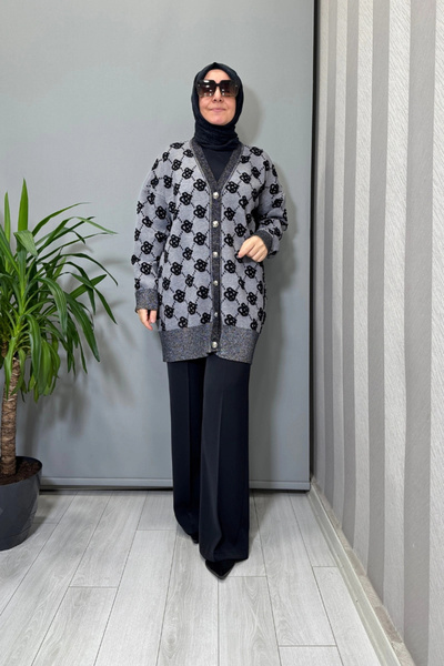 Ghisa Cardigan Black-Grey 26Kobhrk3347
