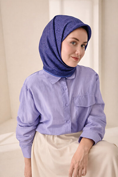 Silk Home Tivil Pure Silk 52218 - 52441 Blue Line Pattern