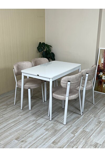 DİLETTO 70x110 YEMEK MASA TAKIMI MUTFAK MASASI 4 KİŞİLİK MASA SANDALYE TAKIMI...