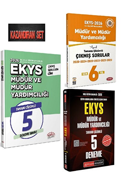 Pegem Akademi Yayıncılık Pegem 2026 MEB EKYS Müdür ve Yardımcılığı 5 Deneme+5...