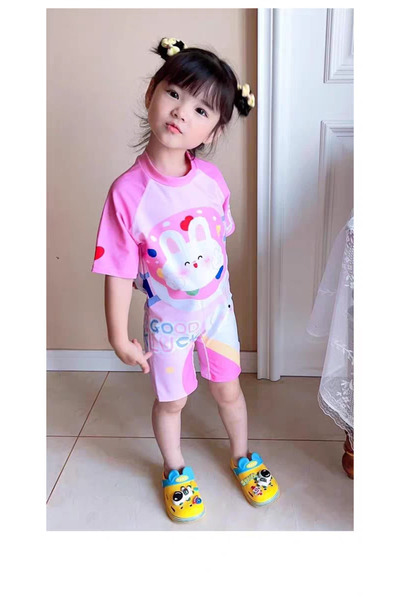 1way Children's swimsuit with a rabbit design