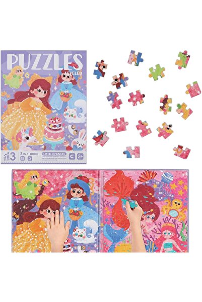 Generic Magnetic Puzzle for Kids, 2 in 1 Jigsaw Puzzle Book
