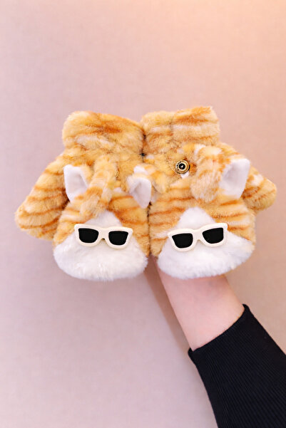 MD Moda Accessories Cute Cat Design Plush Gloves – Soft, Warm, and Stylish Wi...