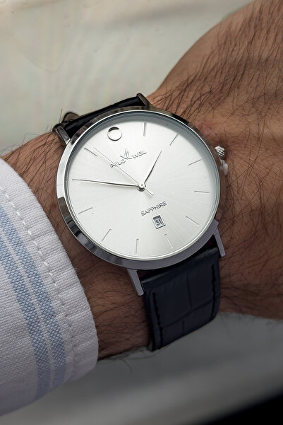 Polo Weil Simple Stylish Design Men's Wristwatch with Leather Strap