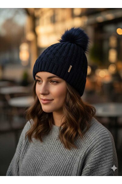 Betülce Women's Mini Patterned Knitwear Beanie |   Soft Textured, Winter Hat