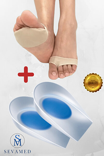 kırmed Silikon Topuk Dikeni Tabanlığı Topukluğu ve Metatarsal Kumaş Morton Nö...