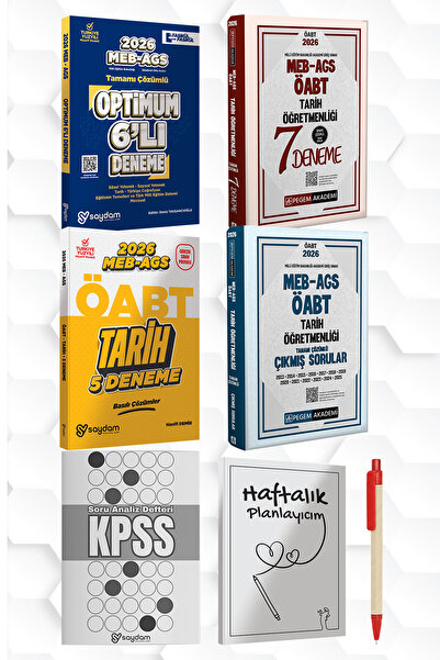 Pegem Akademi Yayıncılık 2026 TARİH ÖĞRETMENLİĞİ-AGS ÖABT DENEME VE ÇIKMIŞ SO...