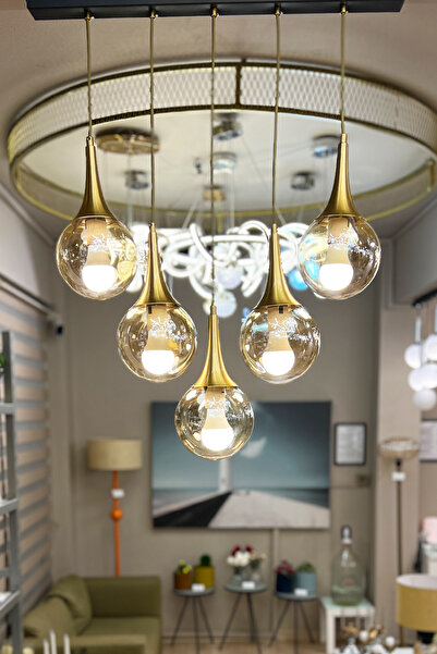 MINIMAL ETICARET VE BILGI TEKNOLOJILERI Rains Gold Chrome Linear 5'li Honey Y...