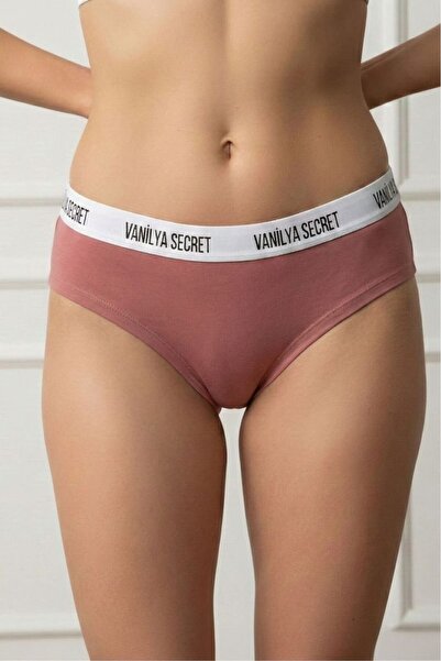 Vanilya Secret Dusty Rose Cotton Elastic Waistband Letter Breathable Casual W...