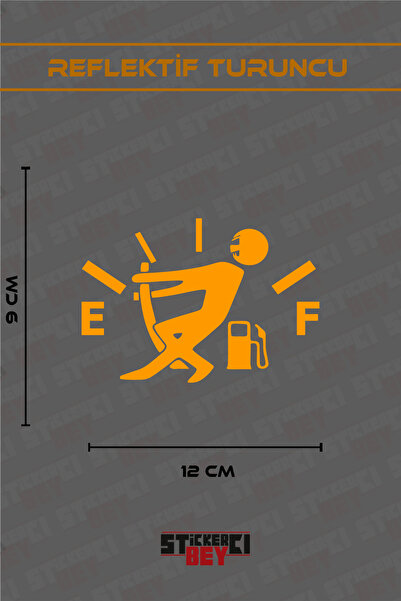 STİCKERCI BEY Guy Pulling a Gas Gauge Motorcycle Laptop Helmet Car Sticker De...
