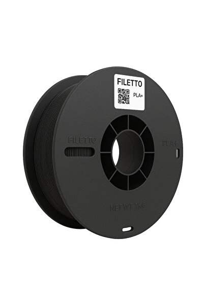 FİLETTO PLA+ 3D Filament Siyah – 1.75mm – 1KG – AMS Uyumlu