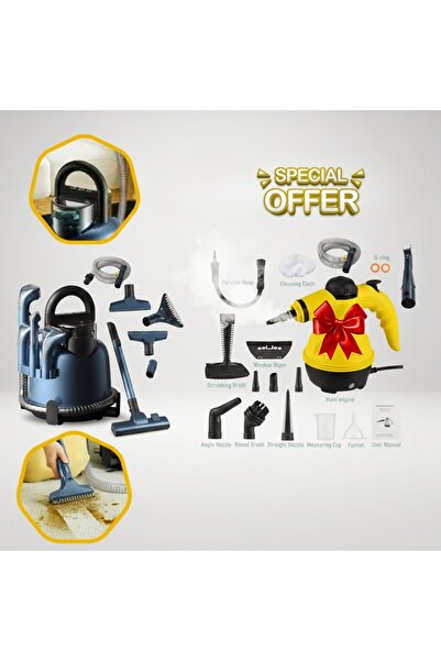 Primo Plus عرض خاص: جهاز تنظيف بالبخار محمول متعدد الأغراض ومنظف بقع السجاد ل...