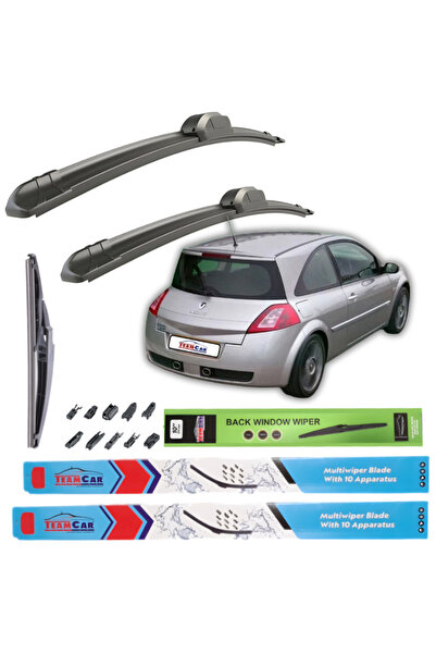 TEAMCAR Υαλοκαθαριστήρες Renault Megane II Hatchback 3 πόρτες (2002-2005) Πλή...