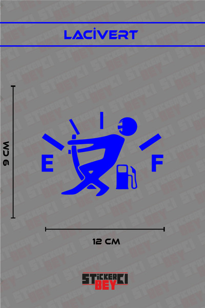 STİCKERCI BEY Guy Pulling a Gas Gauge Motorcycle Laptop Helmet Car Sticker De...