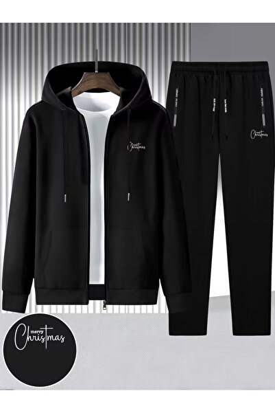 bellanova طقم رياضي رجالي مكون من بغطاء رأس قطع – طقم مكون من قطعتين، طباعة ر...