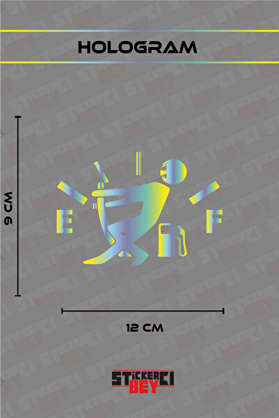 STİCKERCI BEY Guy Pulling a Gas Gauge Motorcycle Laptop Helmet Car Sticker De...
