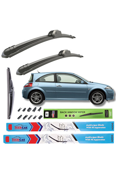 TEAMCAR Υαλοκαθαριστήρες Renault Megane II Hatchback 3 πόρτες (2006-2009) Πλή...