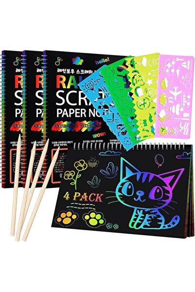 Generic Art Scratch Paper Set for Kids