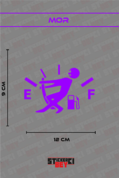 STİCKERCI BEY Guy Pulling a Gas Gauge Motorcycle Laptop Helmet Car Sticker De...