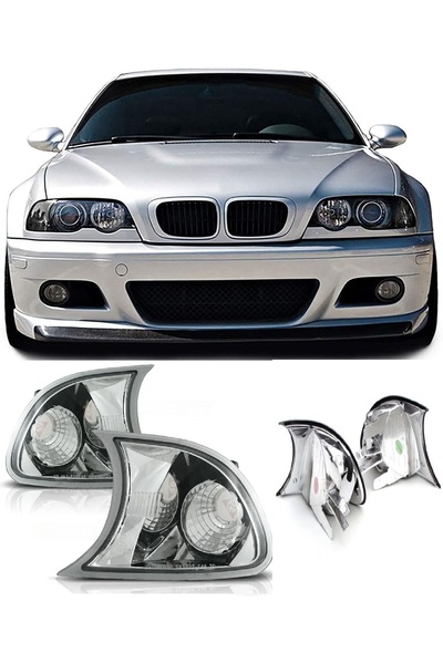 X POWER TUNİNG BMW E46 1999- COUPE 2.KAPI KROM FAR YANI SİNYAL