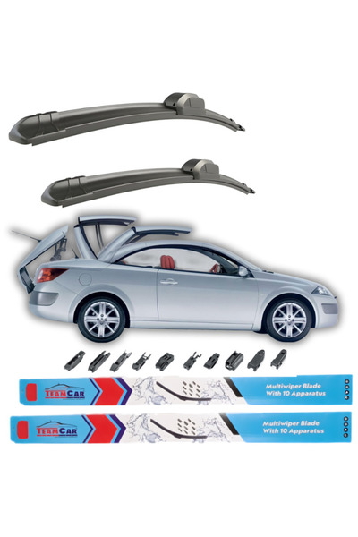 TEAMCAR Υαλοκαθαριστήρες Renault Megane II CC (2006-2009) Εμπρός σετ