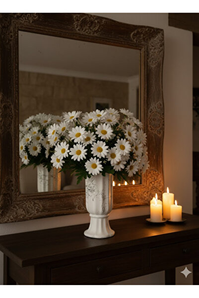 ALORA EL YAPIMI SERAMİK DEKORATİF VAZO BOY 36 CM GENİŞLİK 18 CM