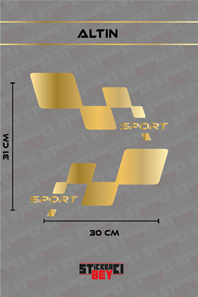 STİCKERCI BEY ملصق سيارة ودراجة نارية وكمبيوتر محمول بتصميم رياضي (قطع بالليزر)