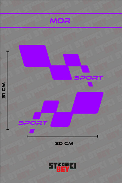 STİCKERCI BEY ملصق سيارة ودراجة نارية وكمبيوتر محمول بتصميم رياضي (قطع بالليزر)
