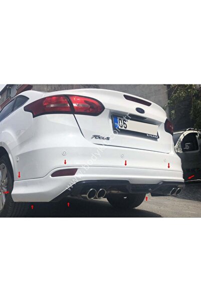 AksoyTuning Ford Focus 3 Uyumlu yedek Parça Sedan Arka Tampon Eki