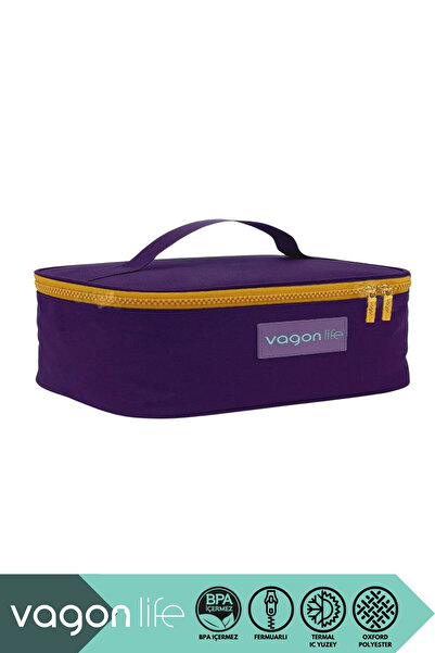 Vagonlife Термоізольований термос-ланчбокс розміром 27,5x20x9 см з оксфордськ...