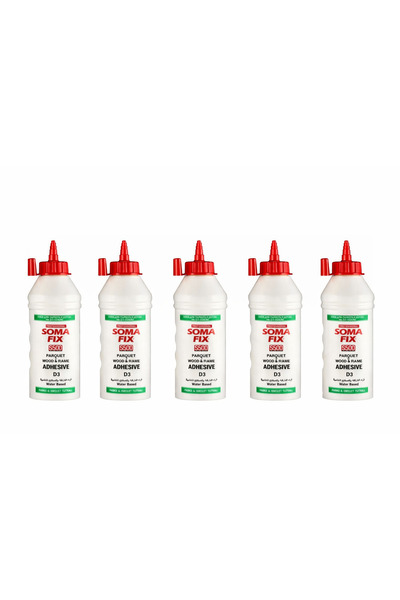 Somafix 5 ADET 500 Ml Beyaz Parke Ve Iskelet Tutkalı Yapıştırıcısı