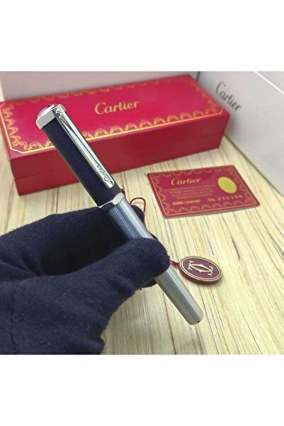 Cartier قلم كارتير سانتوس بنقوش مربعة