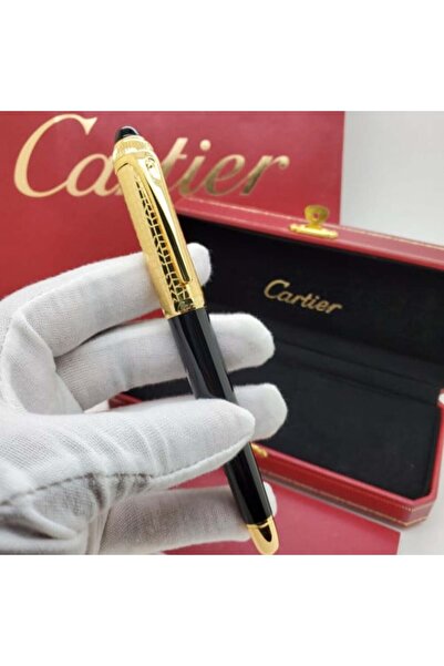 Cartier Cartier Louis pen with openwork design and jeweled tip