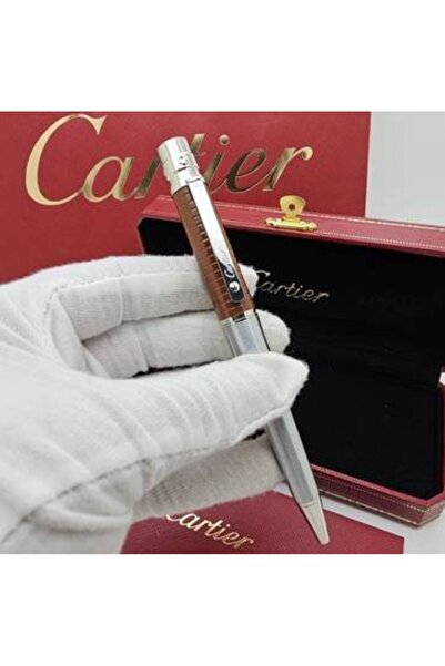 Cartier قلم كارتير سانتوس مع كبك كارتير كلاسيك بنقشة المربعات