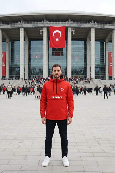 SARI Turkey Half Zipper Raincoat