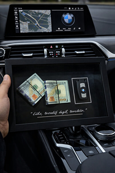 Çelik Dolar ve Anahtar Tasarımlı Tablo - VİP Kişiye Öze Hediye