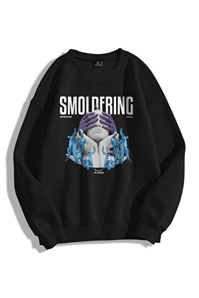 donamod Hanorac unisex Smoldering Crew Deck Trndz1415