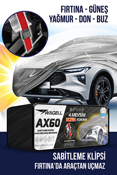 Budge Tesla Model Y -AX60 KLİPSLİ Araba brandası - oto çadır örtü