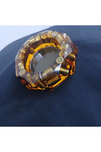 VALOR CO Valo 9mm Signature – Mermi Detaylı Küllük (KEHRİBAR)